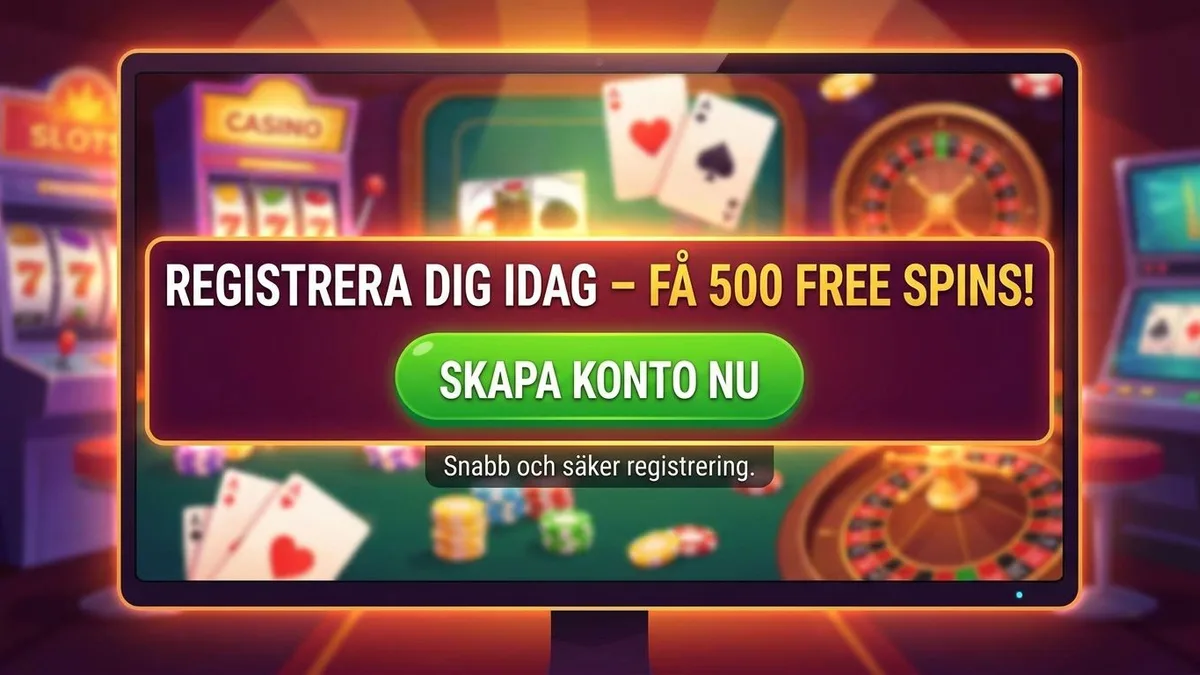 Registrera dig med bonus